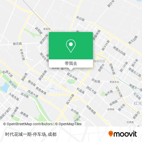 时代花城一期-停车场地图