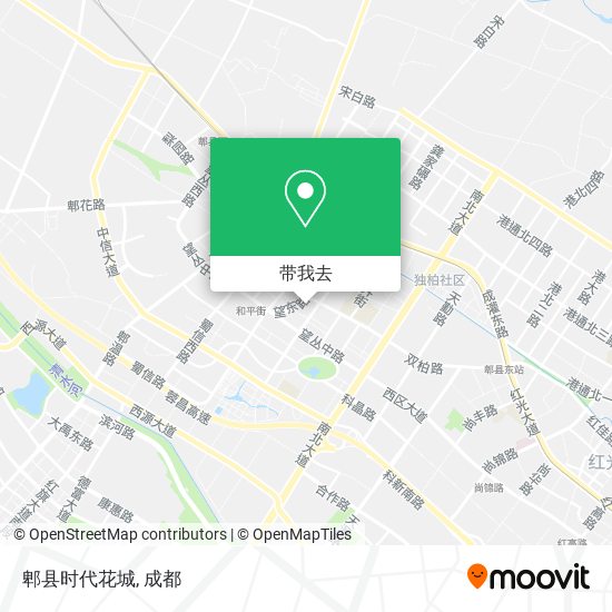 郫县时代花城地图