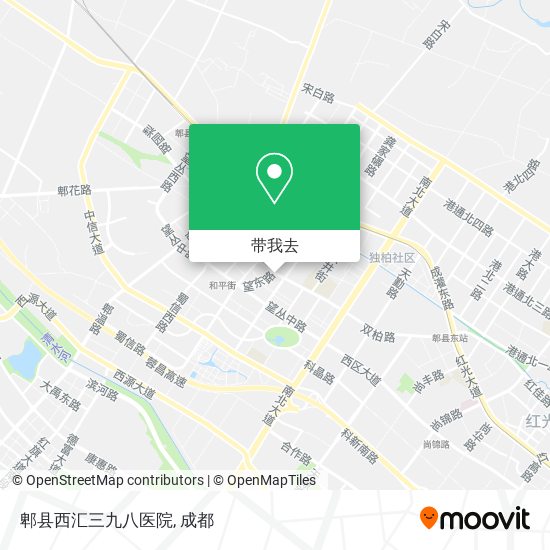 郫县西汇三九八医院地图
