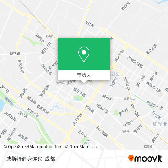 威斯特健身连锁地图