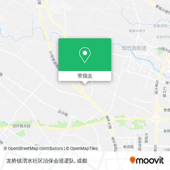龙桥镇渭水社区治保会巡逻队地图