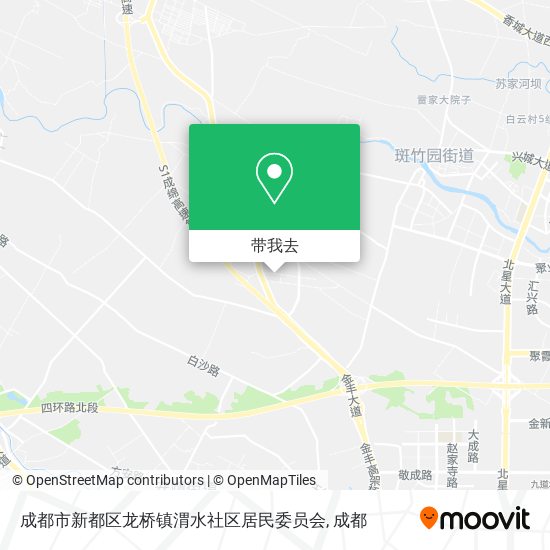 成都市新都区龙桥镇渭水社区居民委员会地图