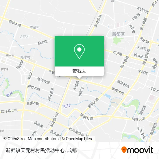 新都镇天元村村民活动中心地图