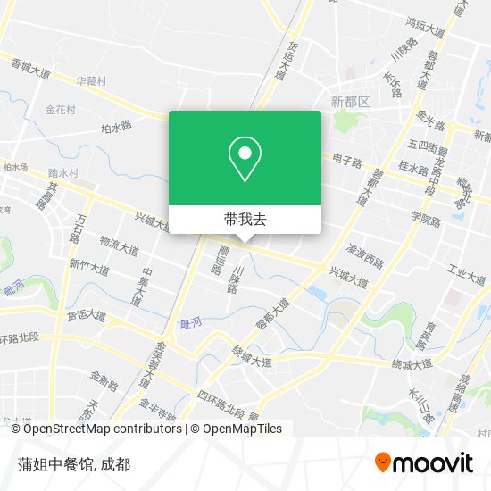 蒲姐中餐馆地图