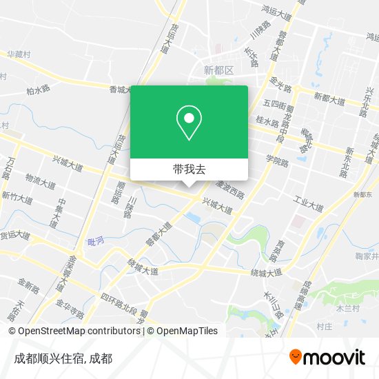 成都顺兴住宿地图