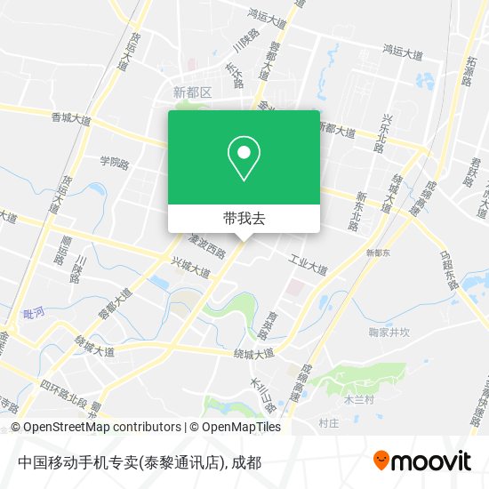 中国移动手机专卖(泰黎通讯店)地图