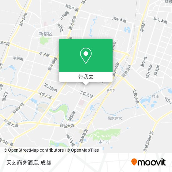 天艺商务酒店地图