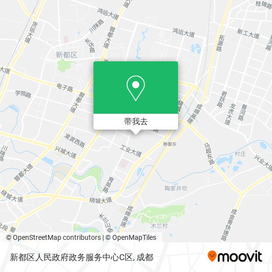 新都区人民政府政务服务中心C区地图