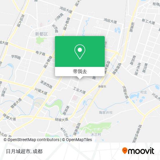 日月城超市地图