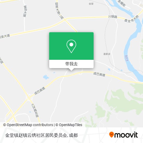 金堂镇赵镇云绣社区居民委员会地图