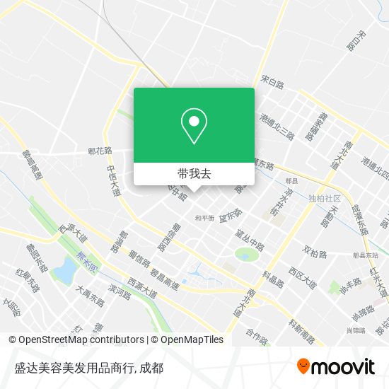 盛达美容美发用品商行地图