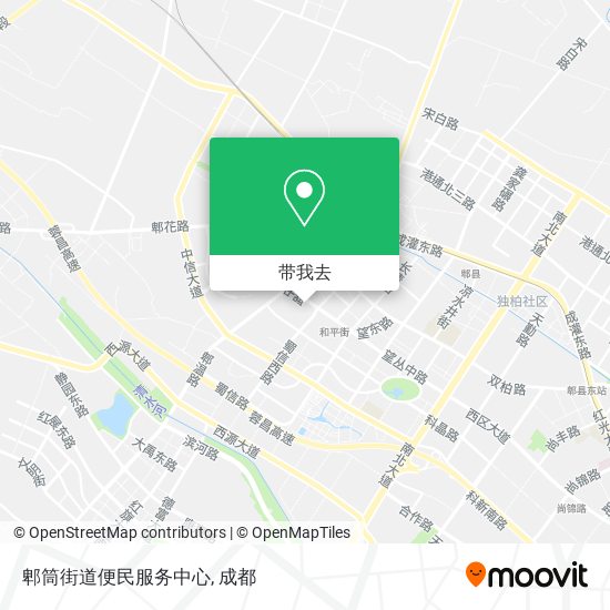 郫筒街道便民服务中心地图