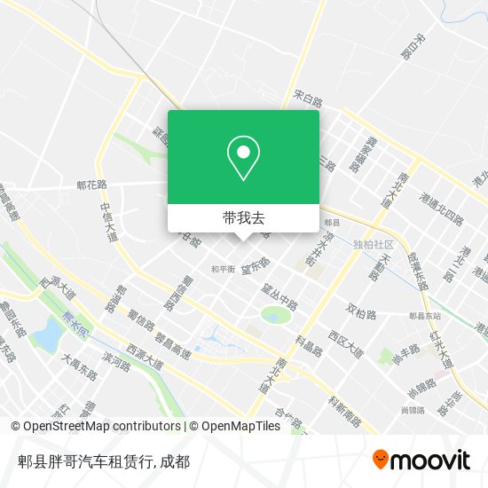 郫县胖哥汽车租赁行地图