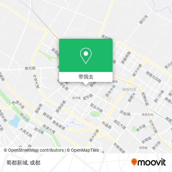 蜀都新城地图