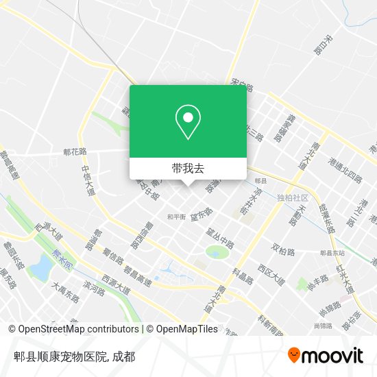 郫县顺康宠物医院地图