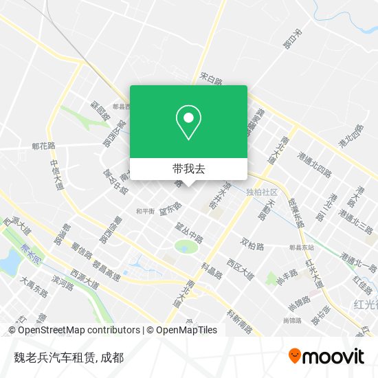 魏老兵汽车租赁地图