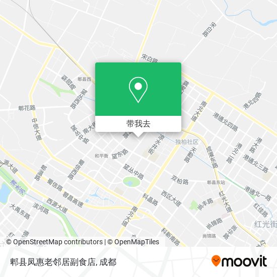 郫县凤惠老邻居副食店地图