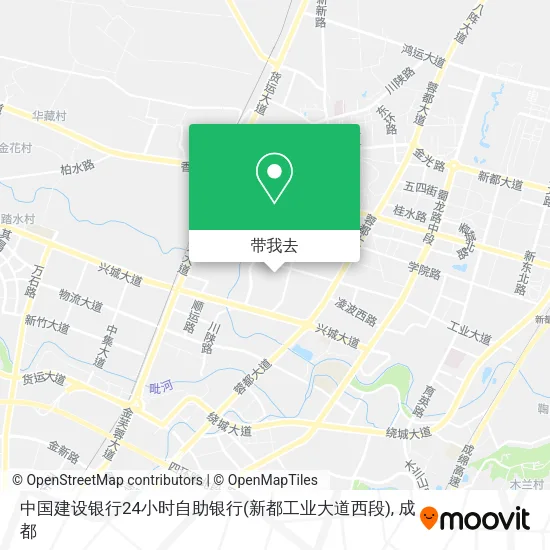 中国建设银行24小时自助银行(新都工业大道西段)地图