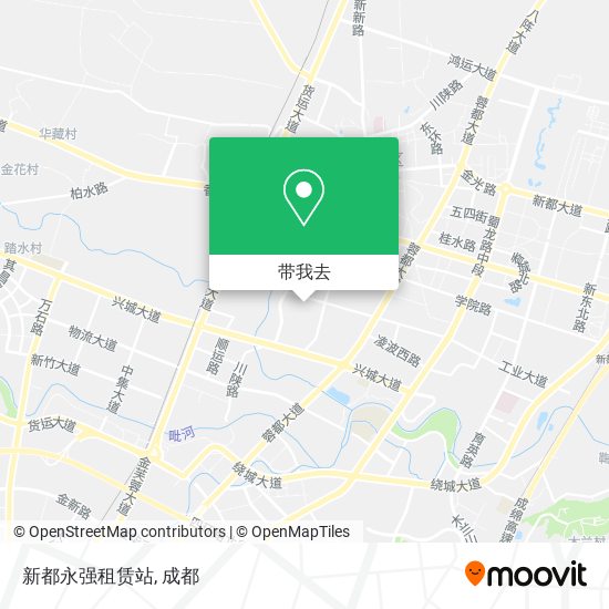 新都永强租赁站地图
