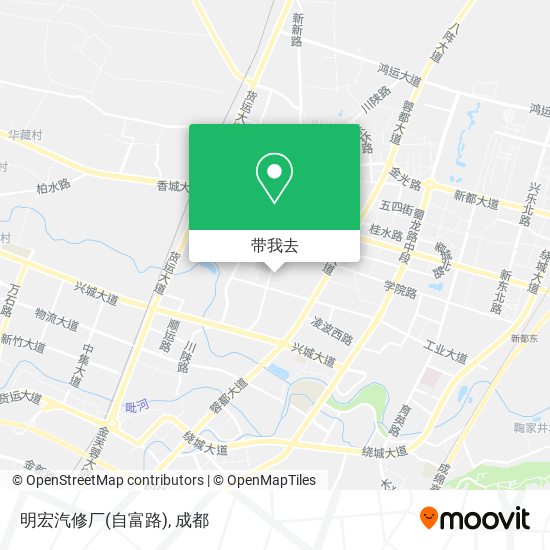 明宏汽修厂(自富路)地图