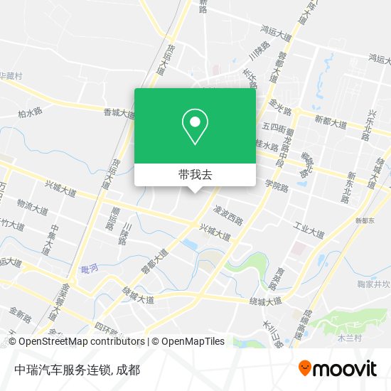 中瑞汽车服务连锁地图