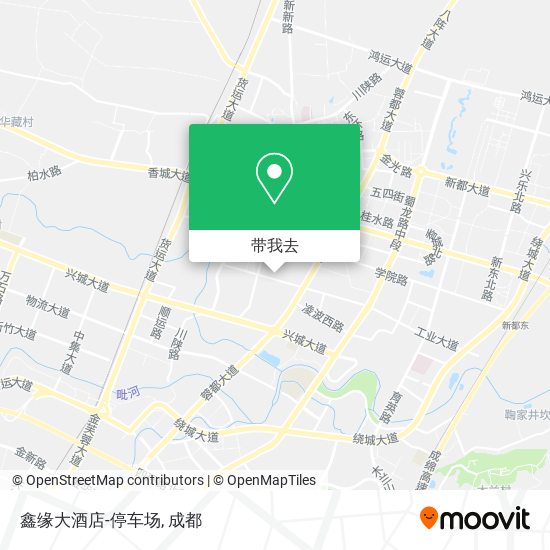 鑫缘大酒店-停车场地图