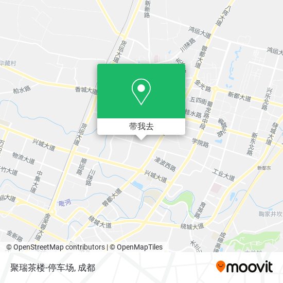 聚瑞茶楼-停车场地图