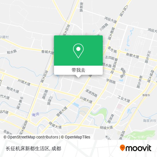 长征机床新都生活区地图
