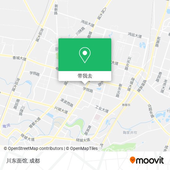 川东面馆地图
