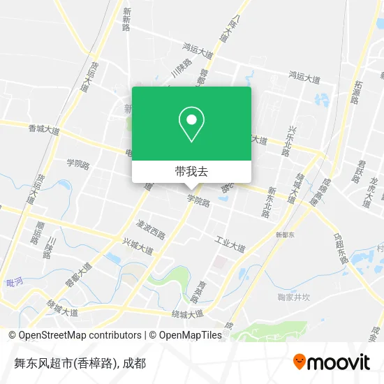 舞东风超市(香樟路)地图