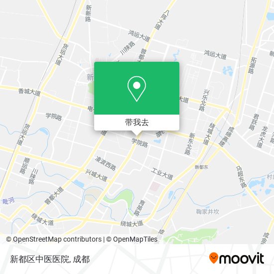 新都区中医医院地图