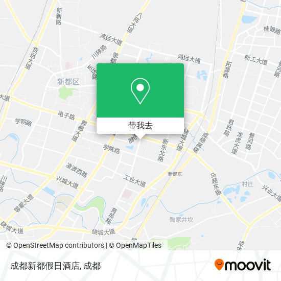 成都新都假日酒店地图