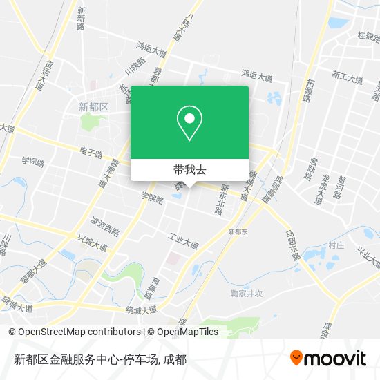 新都区金融服务中心-停车场地图