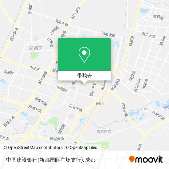中国建设银行(新都国际广场支行)地图