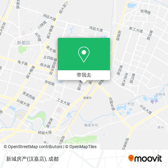 新城房产(汉嘉店)地图