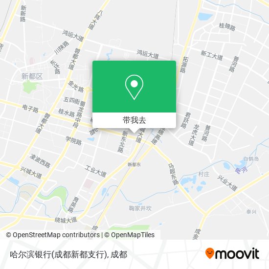 哈尔滨银行(成都新都支行)地图
