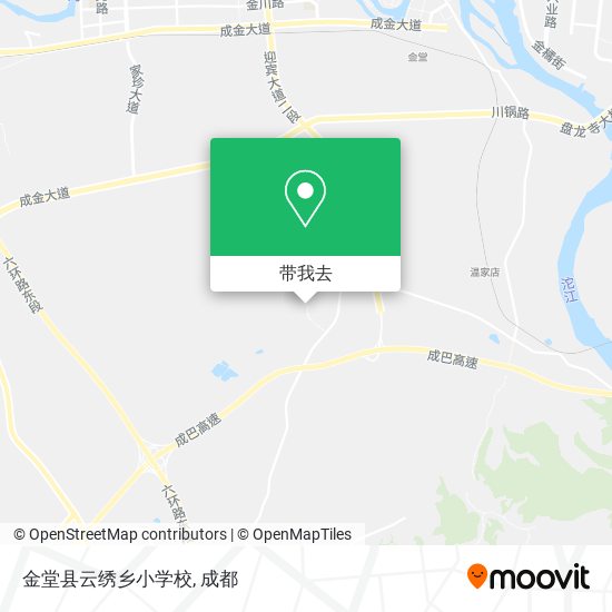 金堂县云绣乡小学校地图