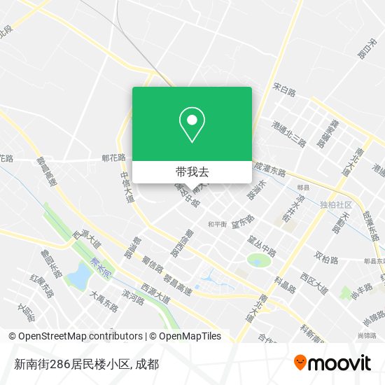 新南街286居民楼小区地图