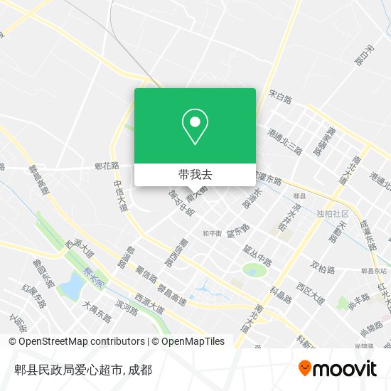郫县民政局爱心超市地图