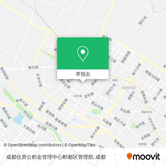 成都住房公積金管理中心郫都區管理部地圖
