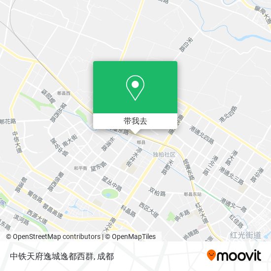 中铁天府逸城逸都西群地图
