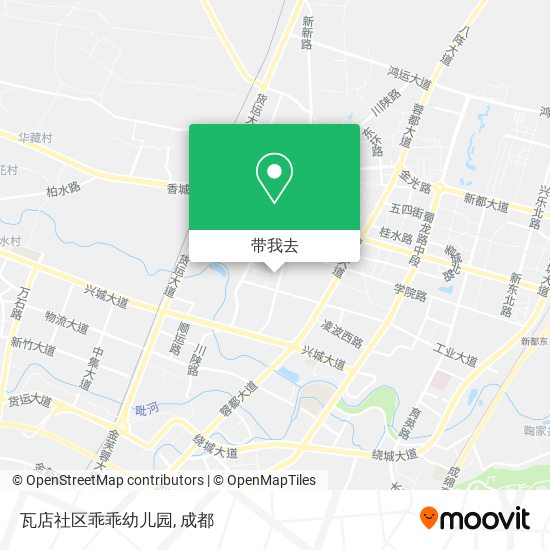 瓦店社区乖乖幼儿园地图