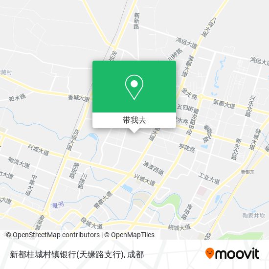 新都桂城村镇银行(天缘路支行)地图