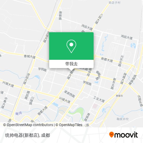 统帅电器(新都店)地图