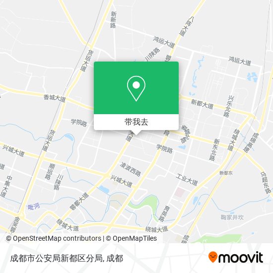成都市公安局新都区分局地图