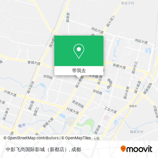 中影飞尚国际影城（新都店）地图