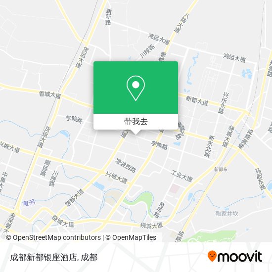 成都新都银座酒店地图