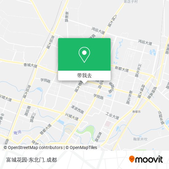 富城花园-东北门地图