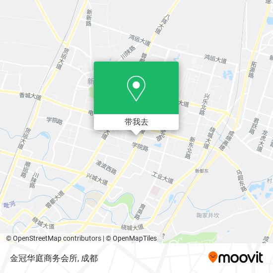 金冠华庭商务会所地图