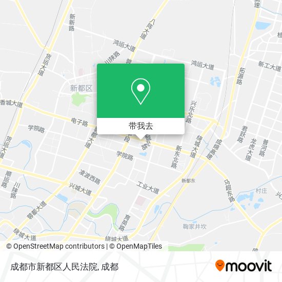 成都市新都区人民法院地图